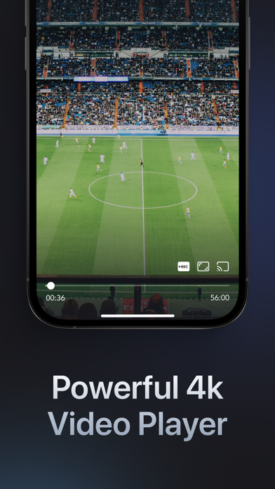 GSE Smart IPTV Player 4K playback and casting screenshot