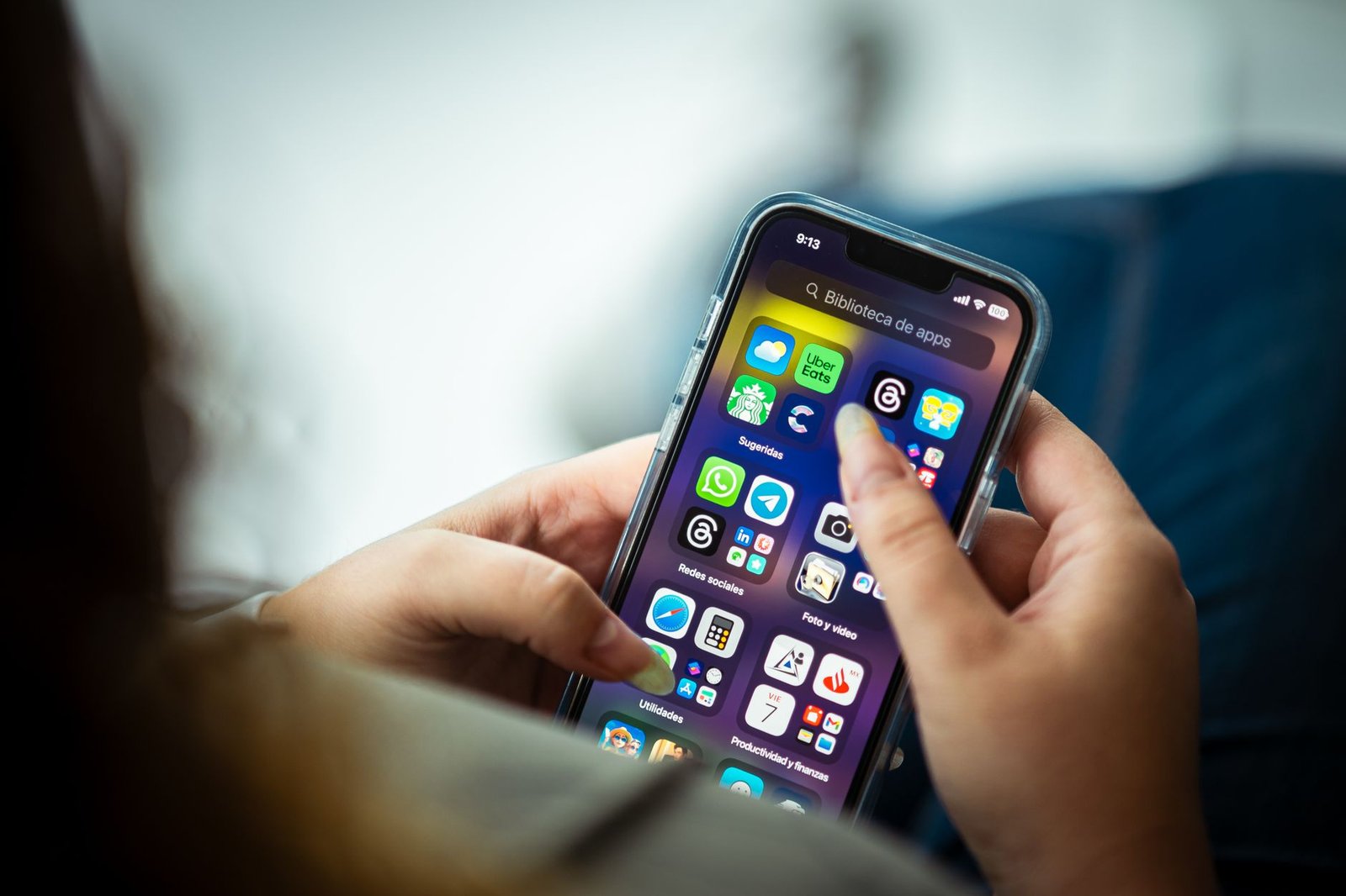 Checking app store listings on a phone before installing IPTV Smarters Pro