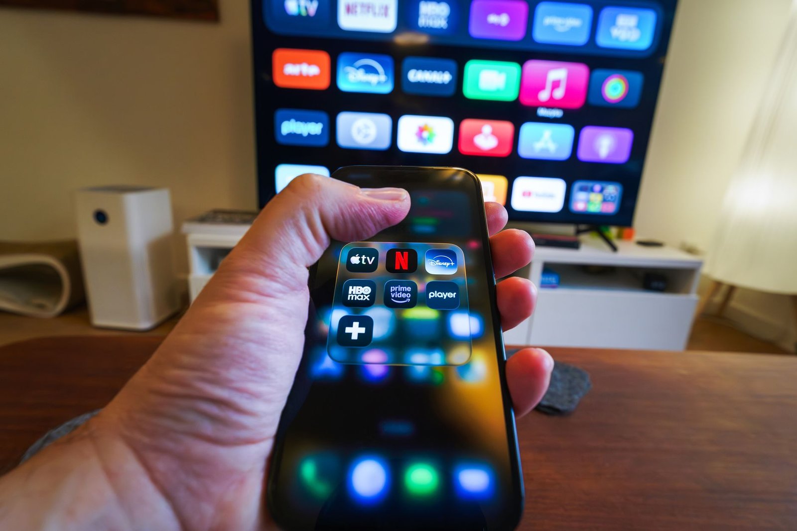 TV guide grid on a television screen, the feature that sets the best IPTV player for Firestick apart